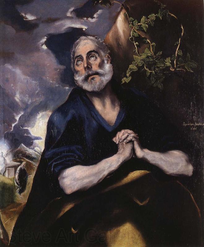 El Greco The Tears of St Peter Spain oil painting art